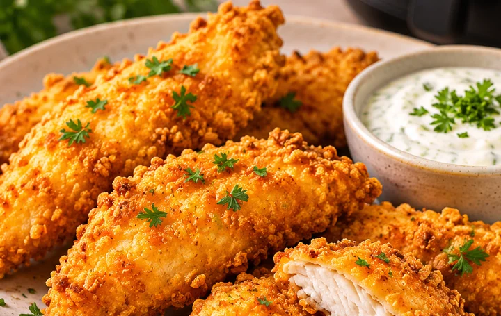 Zubereitungsschritt 4: Im Airfryer kross backen